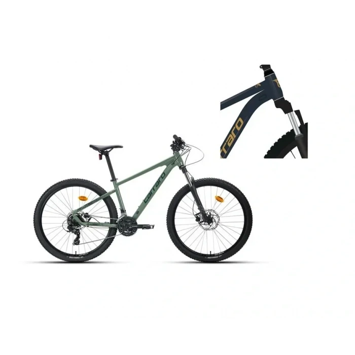 CARRARO CRX 721 ERKEK DAĞ BİSİKLETİ 360H HD 27.5 JANT 21 VİTES METALİK MAVİ GÜMÜŞ