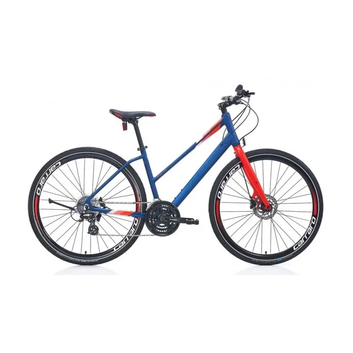 CARRARO SPORTIVE 325 KADIN ŞEHİR BİSİKLETİ 480H HD 28 JANT 24 VİTES MAT LACİVERT NAR ÇİÇEĞİ