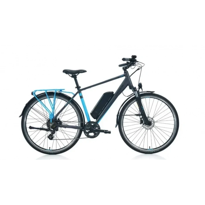 CARRARO E-LINE eLIFE 2.1 ERKEK ŞEHİR BİSİKLETİ 470H HD 28 JANT 7 VİTES MAT ANTRASİT-MAVİ-SİYAH
