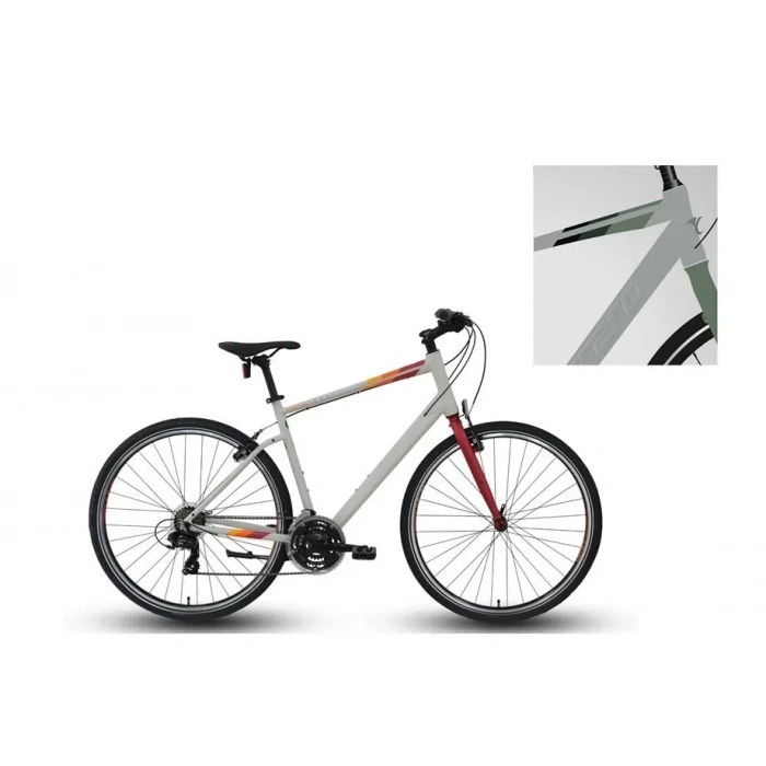 CARRARO SPORTIVE 321 ERKEK ŞEHİR BİSİKLETİ 520H V 28 JANT 21 VİTES GRİ YEŞİL KAHVE