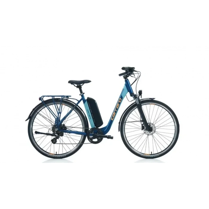 CARRARO E-LINE eCOMFORT 2.1 UNISEX ŞEHİR BİSİKLETİ 520H HD 28 JANT 7 VİTES MAT NAVY MAVİ-TURUNCU