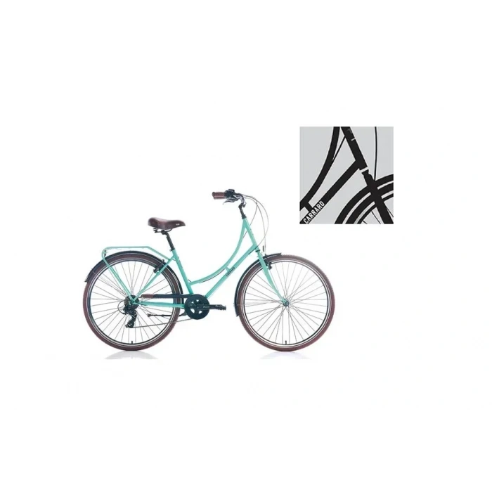 CARRARO MODENA KADIN ŞEHİR BİSİKLETİ 460H V 28 JANT 7 VİTES SİYAH BEYAZ