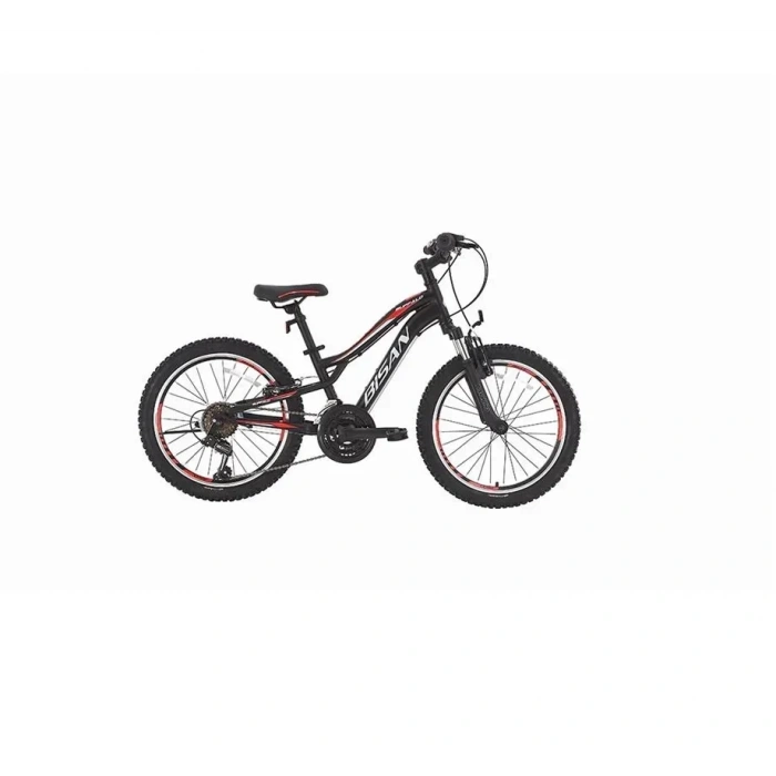 BİSAN BUFFALO ERKEK ÇOCUK BİSİKLETİ 28CM V 20 JANT 18 VİTES MAT SİYAH KIRMIZI