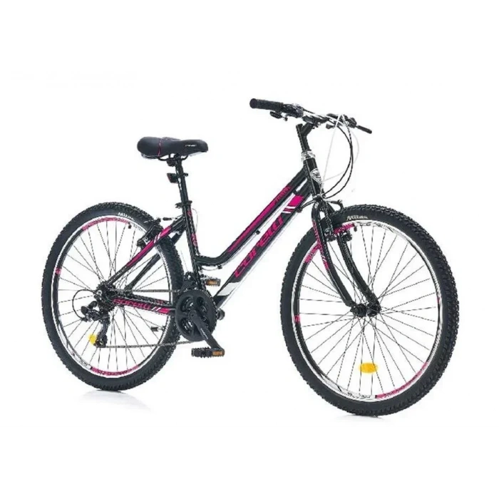 CORELLİ BANNER KADIN DAĞ BİSİKLETİ 408H V 26 JANT 21 VİTES SİYAH FUŞYA