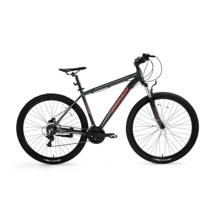 BİSAN ATLAS ERKEK DAĞ BİSİKLETİ 48CM V 27.5 JANT 21 VİTES PARLAK GRİ KIRMIZI