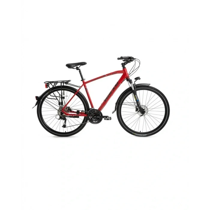 BİSAN TRX 8500 CITY ERKEK ŞEHİR BİSİKLETİ 54CM HD 28 JANT 27 VİTES MAT KIRMIZI SİYAH