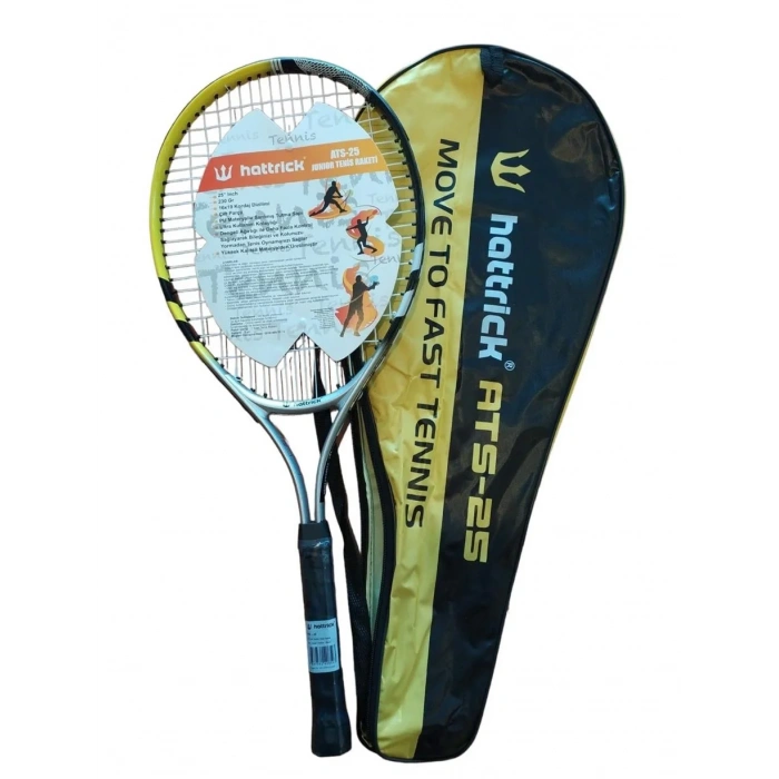 HATTRICK ATS25 JUNIOR TENİS RAKETİ 25 INCH 230GR SARI SİYAH