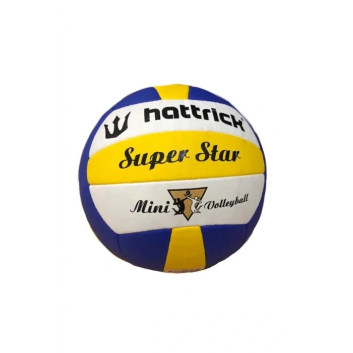 HATTRICK SUPERSTAR MINI VOLEYBOL TOPU SARI LACİVERT BEYAZ