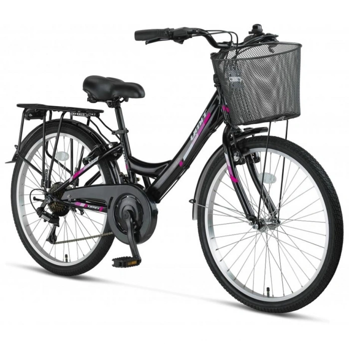 ÜMİT 2608 SAFIRO SEPETLİ BAYAN ŞEHİR BİSİKLETİ V 26 JANT 21 VİTES SİYAH