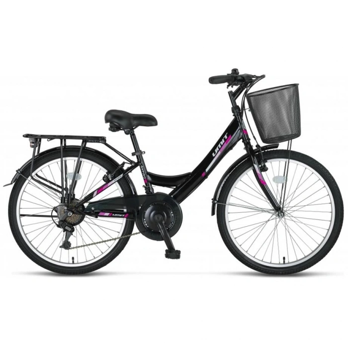 ÜMİT 2608 SAFIRO SEPETLİ BAYAN ŞEHİR BİSİKLETİ V 26 JANT 21 VİTES SİYAH