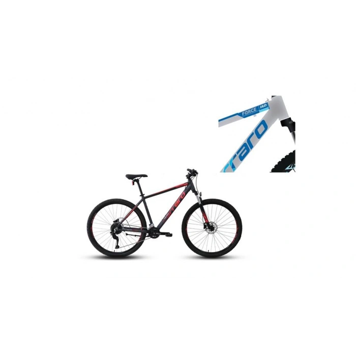 CARRARO FORCE 770C ERKEK DAĞ BİSİKLETİ 381H HD 27.5 JANT 18 VİTES GÜMÜŞ MAVİ AÇIK MAVİ