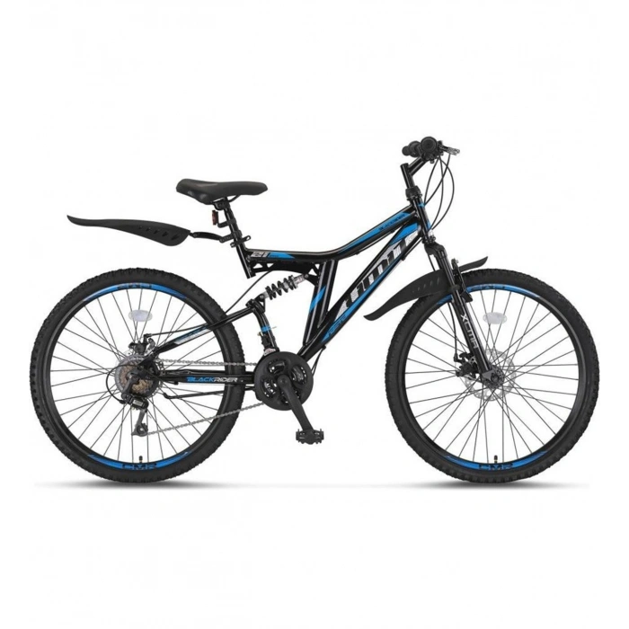 ÜMİT 2638 BLACKRIDER 2D ERKEK DAĞ BİSİKLETİ MD 26 JANT 21 VİTES SİYAH İNDİGO