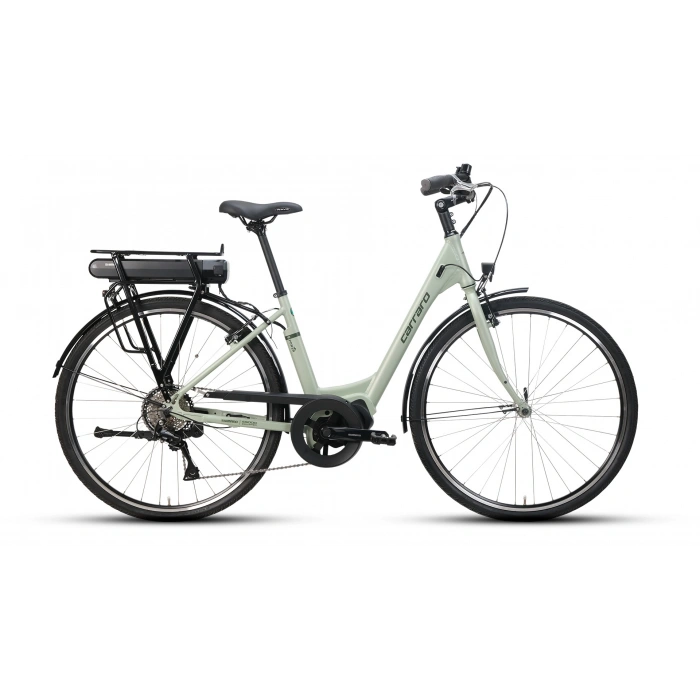 CARRARO E-POWER KADIN ŞEHİR BİSİKLETİ 450H V 28 JANT MAT ADAÇAYI KOYU YEŞİL