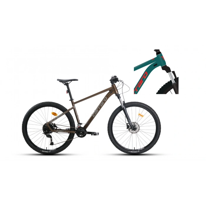 CARRARO CRX 718 ERKEK DAĞ BİSİKLETİ 360H HD 27.5 JANT 18 VİTES SATEN MAVİ CANLI KIRMIZI