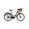BİSAN SANDY SEPETLİ KADIN ŞEHİR BİSİKLETİ 43CM V 26 JANT 21 VİTES MAT SİYAH GOLD