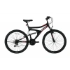 BİSAN MTS 4300 AMS.ERKEK DAĞ BİSİKLETİ 40CM V 24 JANT 21 VİTES MAT SİYAH KIRMIZI