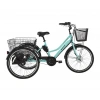 BİSAN e-PORTER ÜÇ TEKERLİ ELEKTRİKLİ BİSİKLET 44CM V 24 JANT 3 VİTES TURKUAZ SİYAH