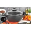 EDA COOKWARE ZETRA TENCERE DERİN GRANİT 24 CM GRİ  ZK-037