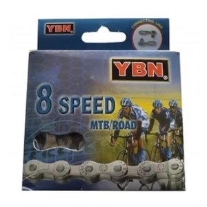 YBN BİSİKLET ZİNCİRİ MTB 7/8 VİTES S52S22 116L SİLVER İNDEX KUTULU
