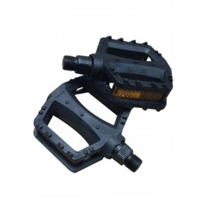 PEDAL ÇOCUK BİSİKLETİ 20 JANT İÇİN PLASTİK BİLYASIZ  REFLEKTÖRLÜ ÇİFT SİYAH