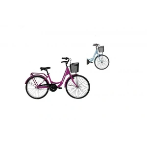 BİSAN SORRENTO KADIN ŞEHİR BİSİKLETİ 36CM V 24 JANT 3 VİTES BEBE MAVİ BEYAZ