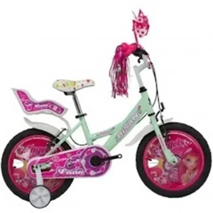 BİSAN ROSE KIZ ÇOCUK BİSİKLETİ 26CM V 16 JANT MİNT YEŞİL PEMBE