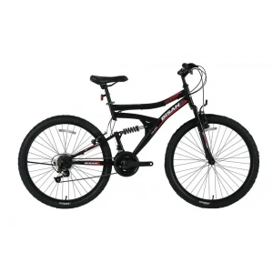 BİSAN MTS 4300 AMS.ERKEK DAĞ BİSİKLETİ 40CM V 24 JANT 21 VİTES MAT SİYAH KIRMIZI