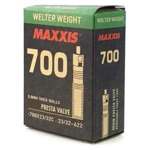 MAXXIS WELTER WEİGHT 700X23/32C  23/32-622 48MM İNCE SİBOB İÇ LASTİK SİYAH KUTULU