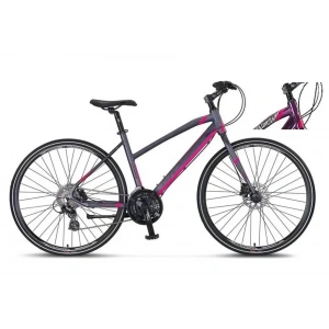 MOSSO LEGARDA-2321-LDM-H KADIN ŞEHİR BİSİKLETİ 460H 28 JANT 21 VİTES MÜRDÜM PEMBE