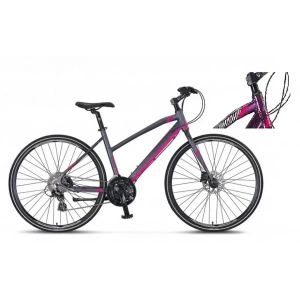 MOSSO LEGARDA-2321-LDM-H KADIN ŞEHİR BİSİKLETİ 410H 28 JANT 21 VİTES MÜRDÜM PEMBE