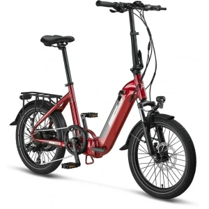 MOSSO KRONOS ELEKTRİKLİ KATLANIR BİSİKLET 390H HYD 20 JANT 7 VİTES BORDO