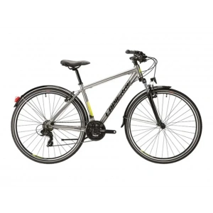 LAPIERRE TREKKING 1.0 ERKEK ŞEHİR BİSİKLETİ V 410H 28 JANT 21 VİTES GRİ LİME YEŞİL SİYAH