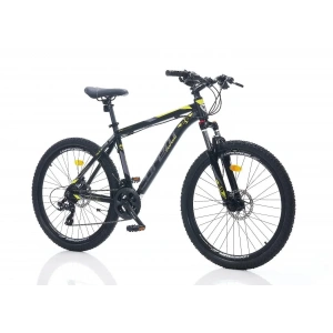 CORELLİ FELİX 1.0 ERKEK DAĞ BİSİKLETİ 381H HD 26 JANT 21 VİTES SİYAH SARI GRİ