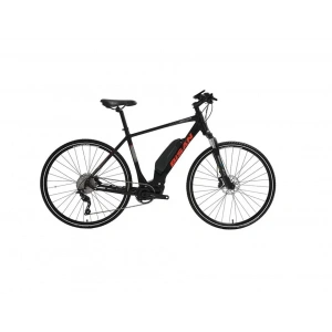 BİSAN E-TREKKING ELEKTRİKLİ ERKEK ŞEHİR BİSİKLETİ 48CM HD 28 JANT 10 VİTES MAT SİYAH KIRMIZI