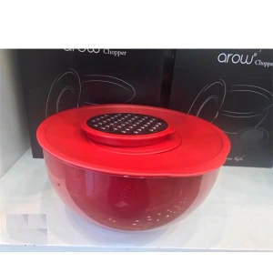 AROW CHOPPER AKILLI KARIŞTIRMA & SAKLAMA KABI RENDELİ AKRİLİK  4.6 LT 25 CM KIRMIZI TR-3633