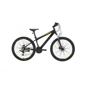 BİSAN COOPER ERKEK DAĞ BİSİKLETİ 30 CM HD 24 JANT 21 VİTES MAT SİYAH SARI