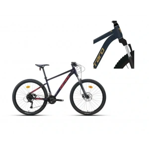 CARRARO CRX 724 ERKEK DAĞ BİSİKLETİ 440H HD 27.5 JANT 24 VİTES PARILTILI LACİVERT BRONZ