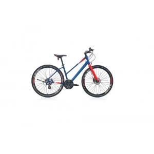 CARRARO SPORTIVE 325 KADIN ŞEHİR BİSİKLETİ 400H HD 28 JANT 24 VİTES MAT LACİVERT NAR ÇİÇEĞİ