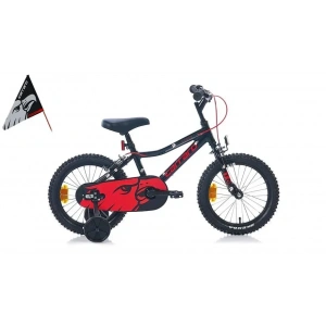 CARRARO RED EAGLE ERKEK ÇOCUK BİSİKLETİ 250H V 16 JANT MAT SİYAH KIRMIZI GÜMÜŞ