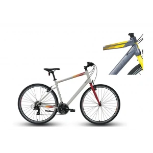 CARRARO SPORTIVE 321 ERKEK ŞEHİR BİSİKLETİ 520H V 28 JANT 21 VİTES MAT ANTRASİT SARI KOYU SARI