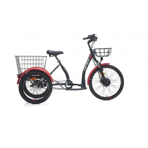 CARRARO E-LINE ePACK 2.1 UNISEX BİSİKLET 410H HD 24 JANT NEX.3 VİTES MAT SİYAH KIRMIZI GRİ