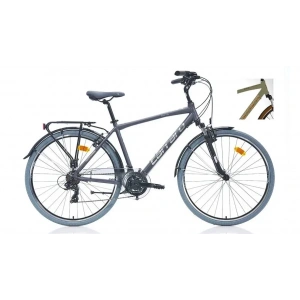 CARRARO ELITE 704 ERKEK ŞEHİR BİSİKLETİ 480H V 28 JANT 21 VİTES MAT METALİK-AÇIK YEŞİL-KAHVE-BAKIR