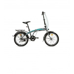 BİSAN FX 3500-NX3 KATLANIR BİSİKLET 32CM V 20 JANT NEX.3 VİTES METALİK GRİ MAVİ
