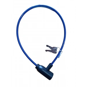 KRTL SOSİN BİSİKLET KİLİT İNCE HALAT 6MMX63CM ANAHTARLI KRTL-0145 MAVİ