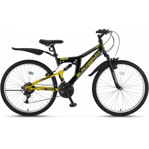 ÜMİT 2429 BLACKMOUNT ERKEK DAĞ BİSİKLETİ MSV-V 26 JANT 21 VİTES SRN SİYAH SARI