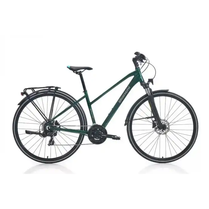 BIANCHI NEWTOURER 21 ST TOURNEY KADIN ŞEHİR BİSİKLETİ 430H HD 28 JANT 21 VİTES KOYU YEŞİL GRİ