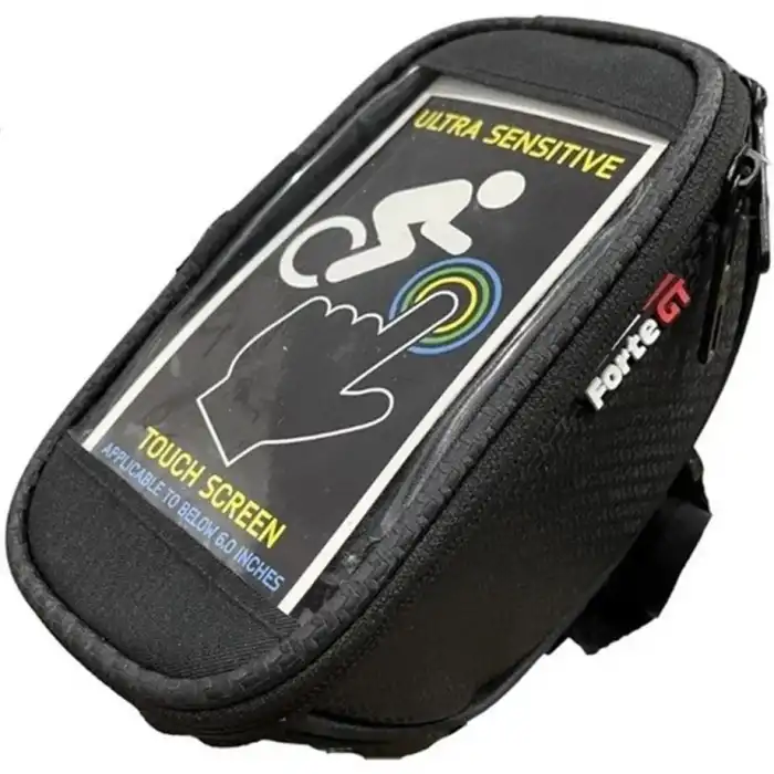 FORTE GT BİSİKLET ÇANTASI GİDON ÜSTÜ TELEFONLUKLU SİYAH XBYC895