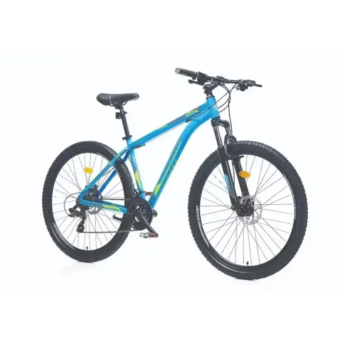 CORELLİ VIA 2.1 ERKEK DAĞ BİSİKLETİ 460H MD 27.5 JANT 21 VİTES MAVİ YEŞİL GRİ