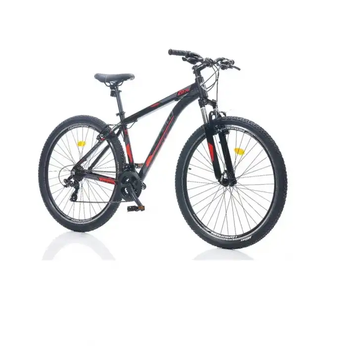 CORELLİ VIA 1.1 ERKEK DAĞ BİSİKLETİ 459H V 27.5 JANT 21 VİTES SİYAH KIRMIZI GRİ