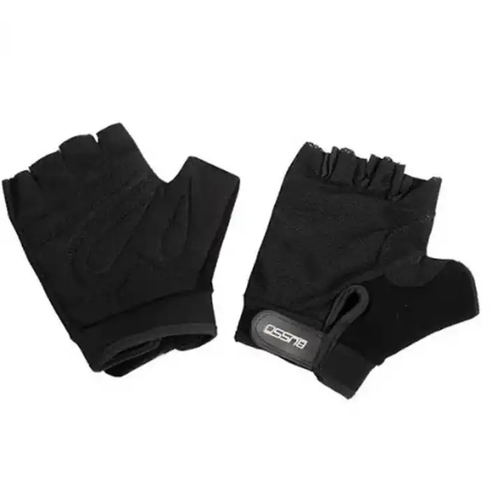 BUSSO GYM FINGER CUT AĞIRLIK ELDİVENİ M SİYAH